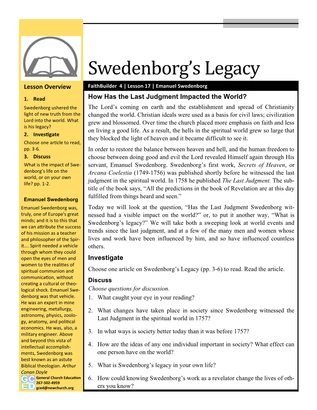 Swedenborgss Legacy