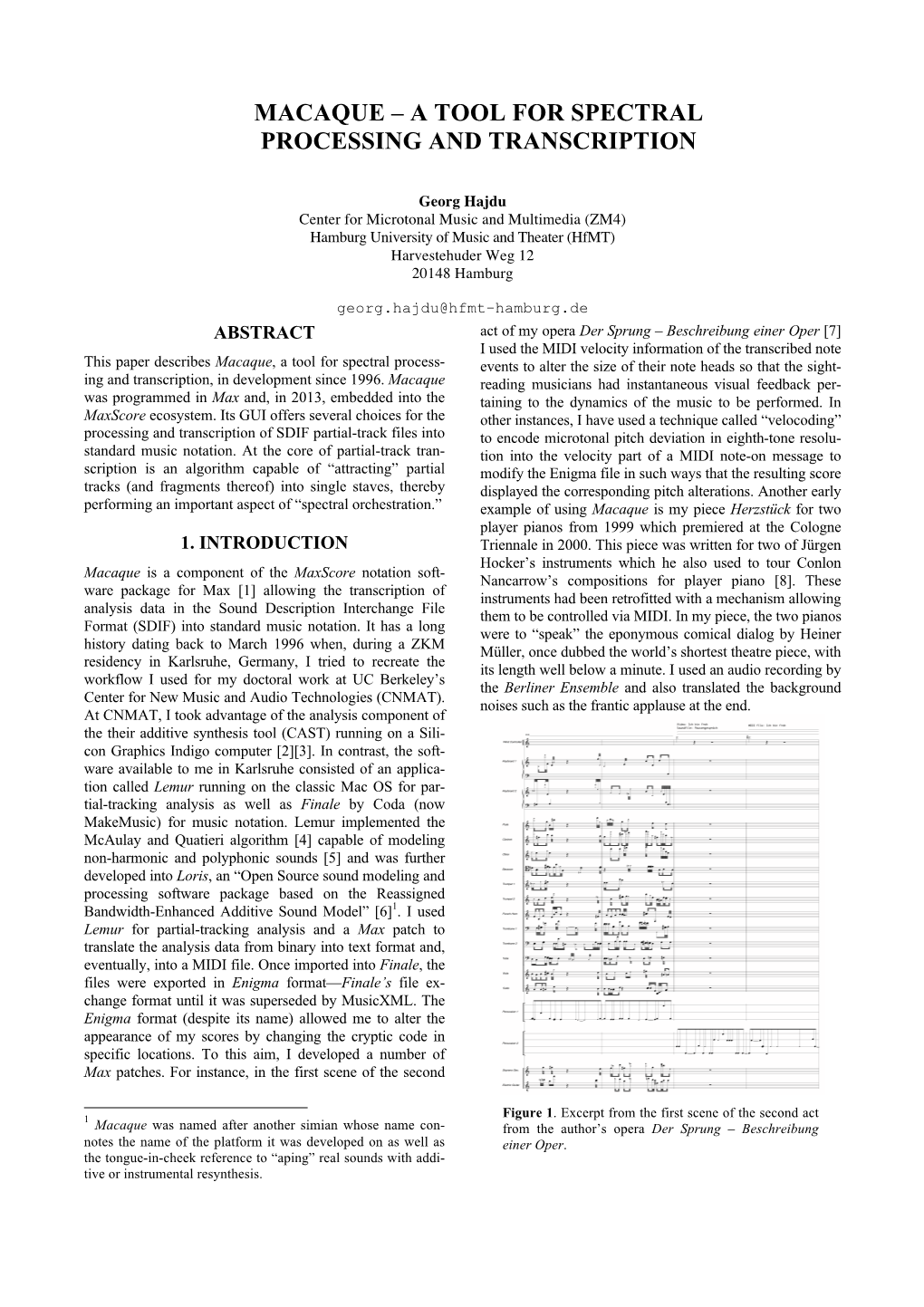 Macaque – a Tool for Spectral Processing and Transcription