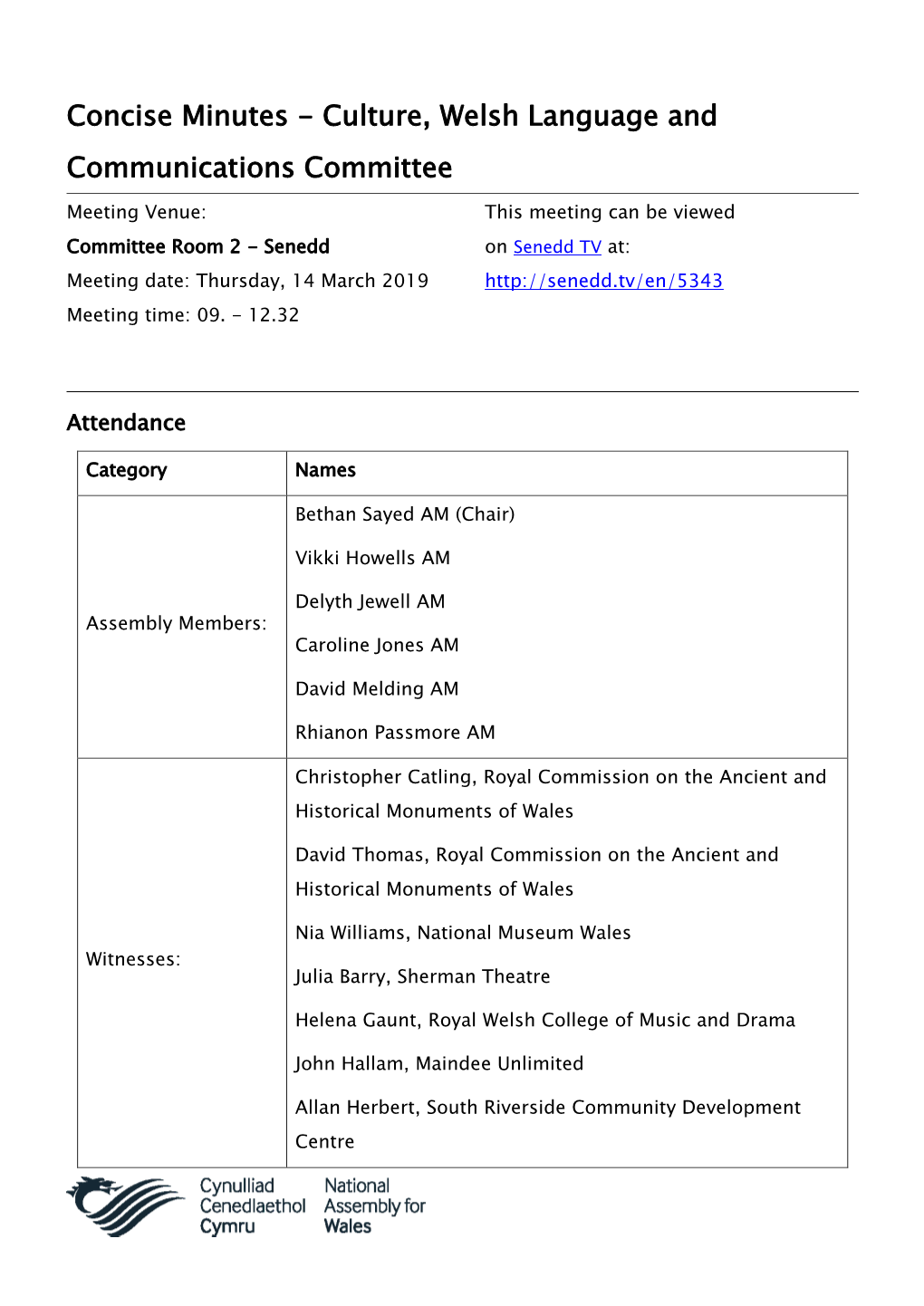 Printable Minutes PDF 143 KB