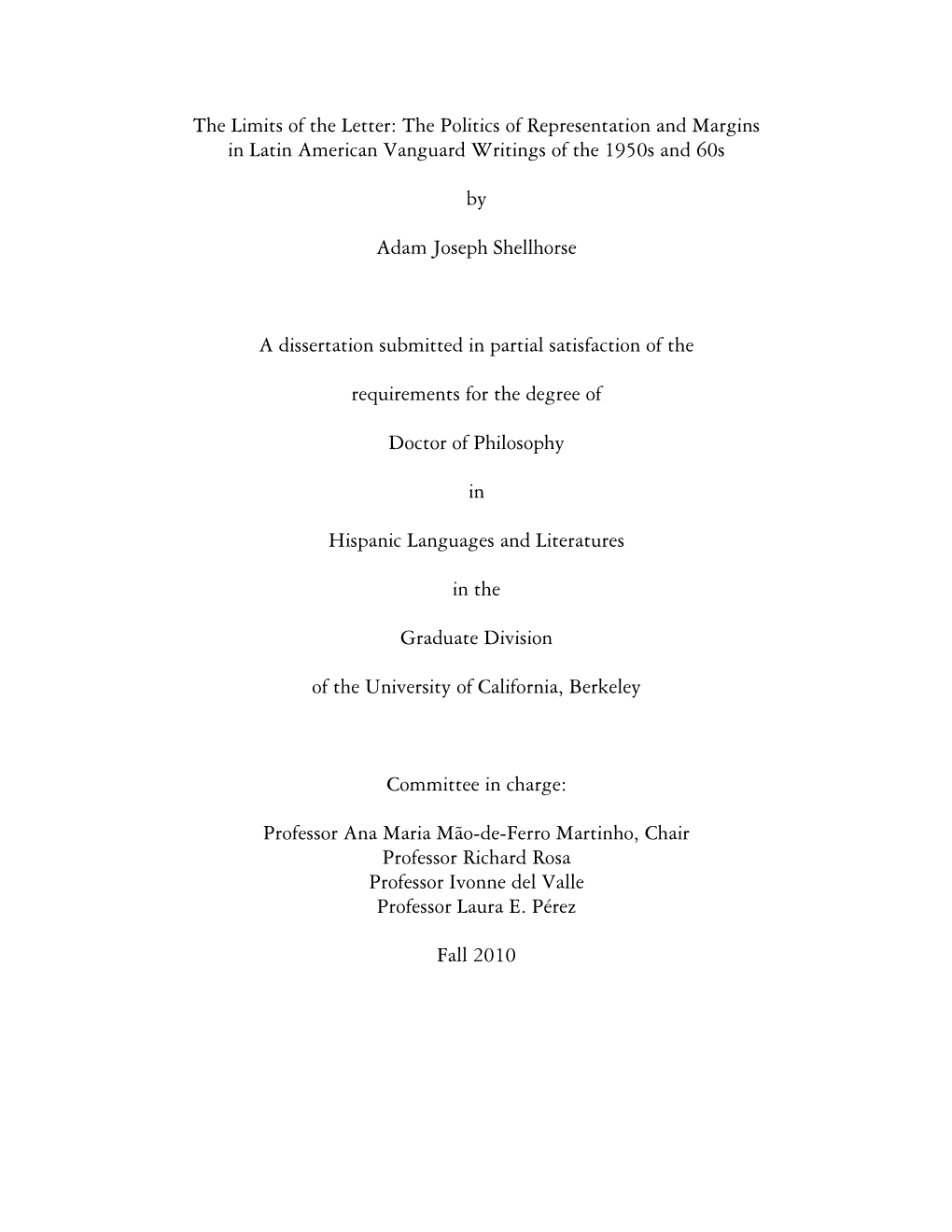 Adam Joseph Shellhorse Dissertation-UC Berkeley