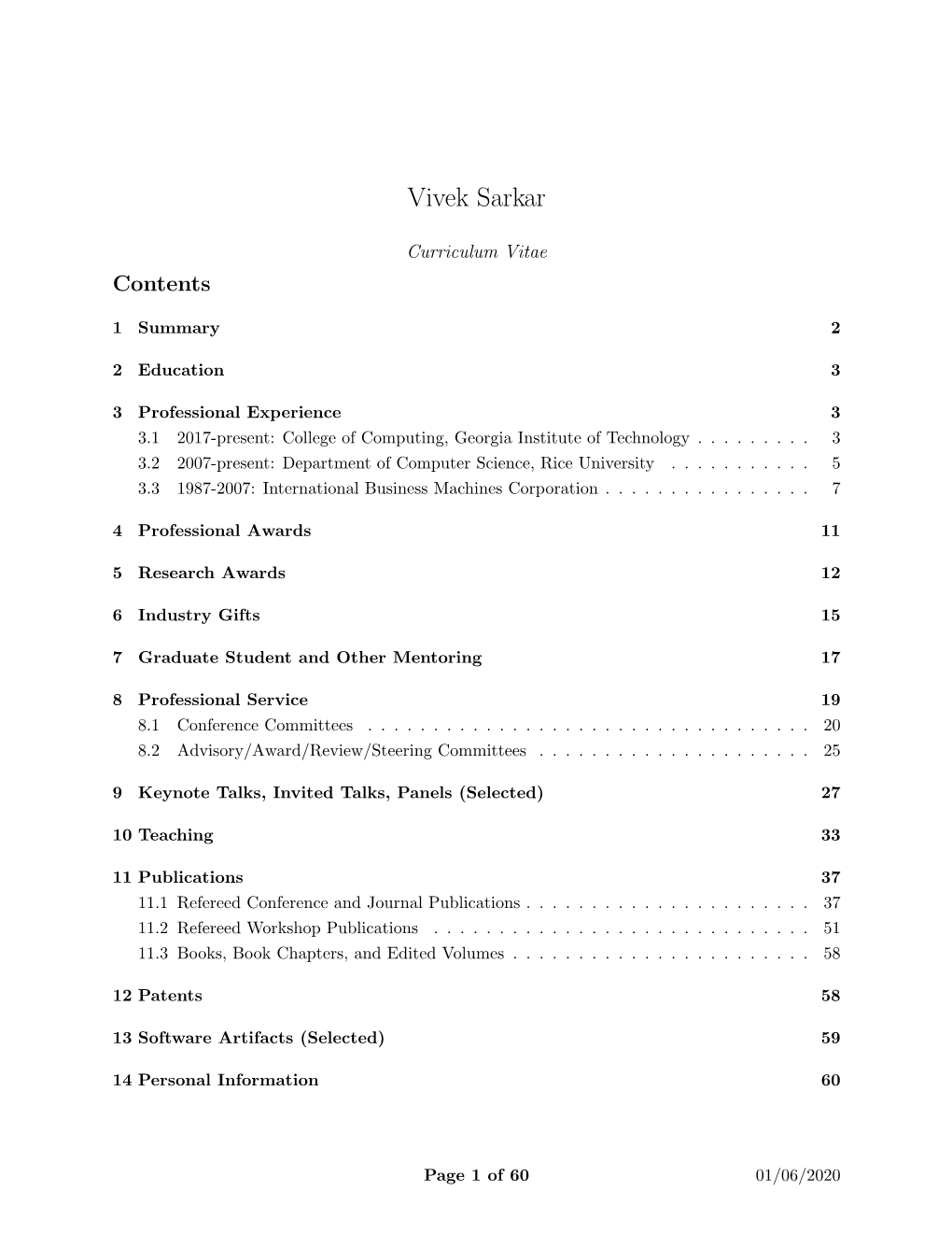 Here I Led Subcommittee Reports Related to Data-Intensive Science and Post-Moore Computing) and in CRA’S Board of Directors Since 2015