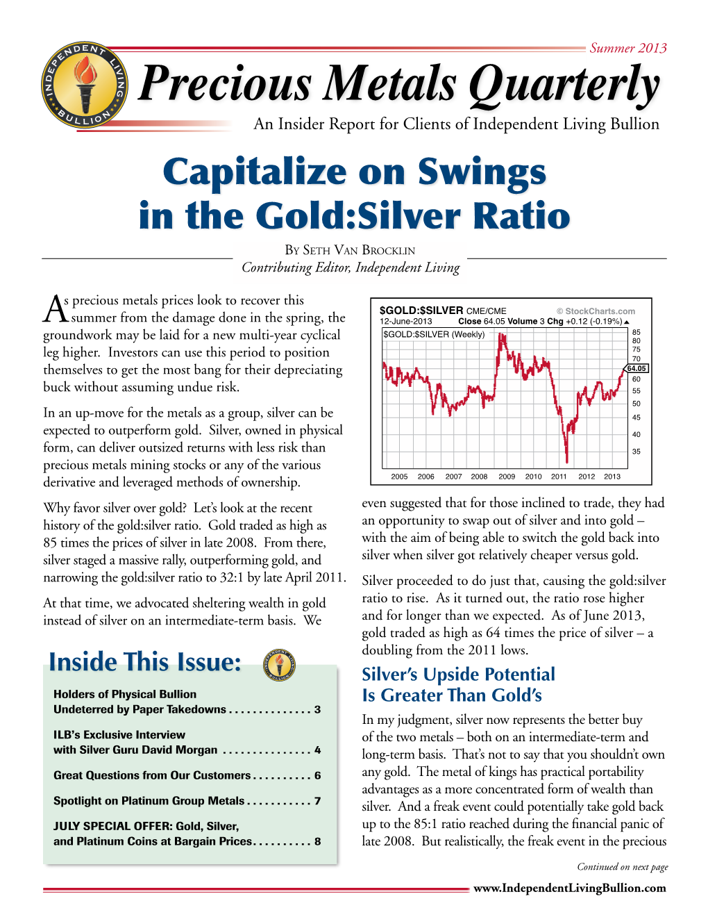 Precious Metals Quarterly