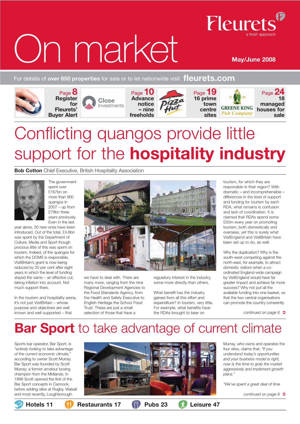 Conflicting Quangos Provide Little Support for the Hospitality Industry