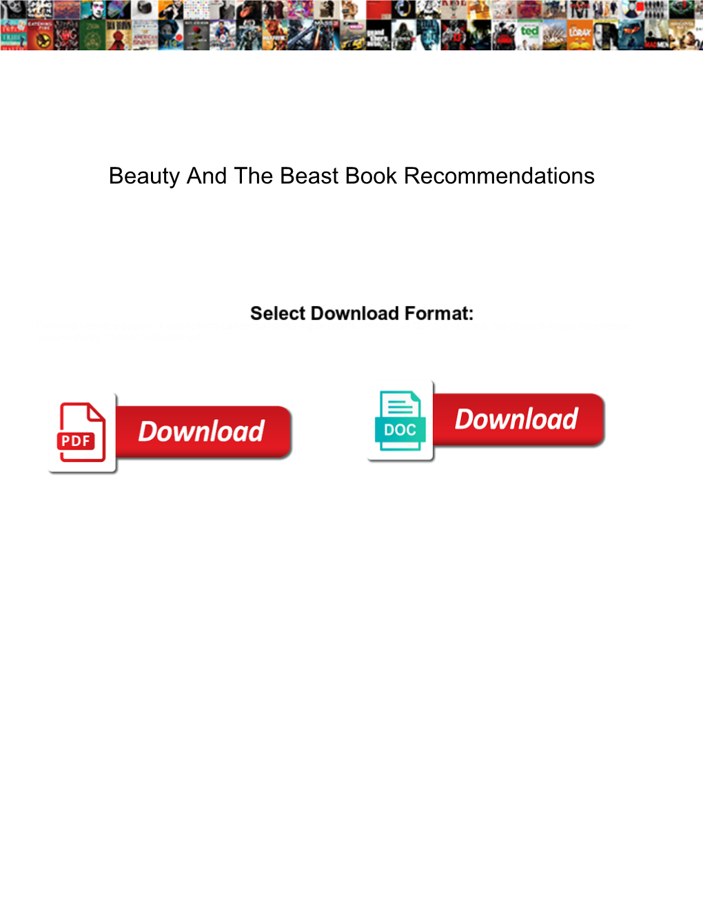 Beauty and the Beast Book Recommendations Joaquin