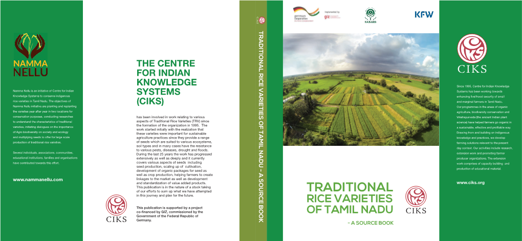 Traditional Rice Varieties of Tamil Nadu : a Source Book