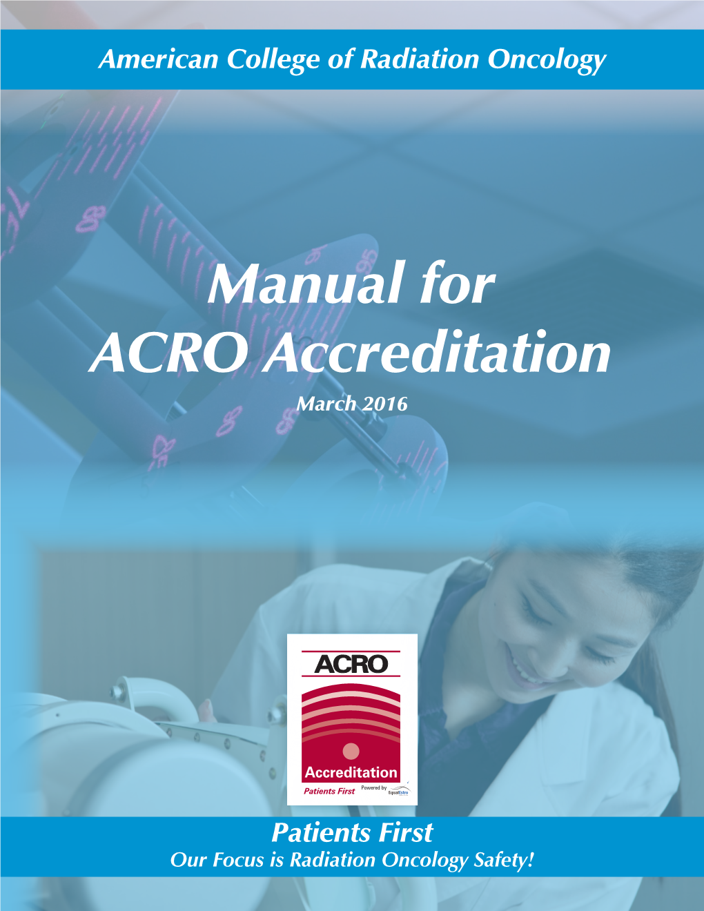 Manual for ACRO Accreditation March 2016