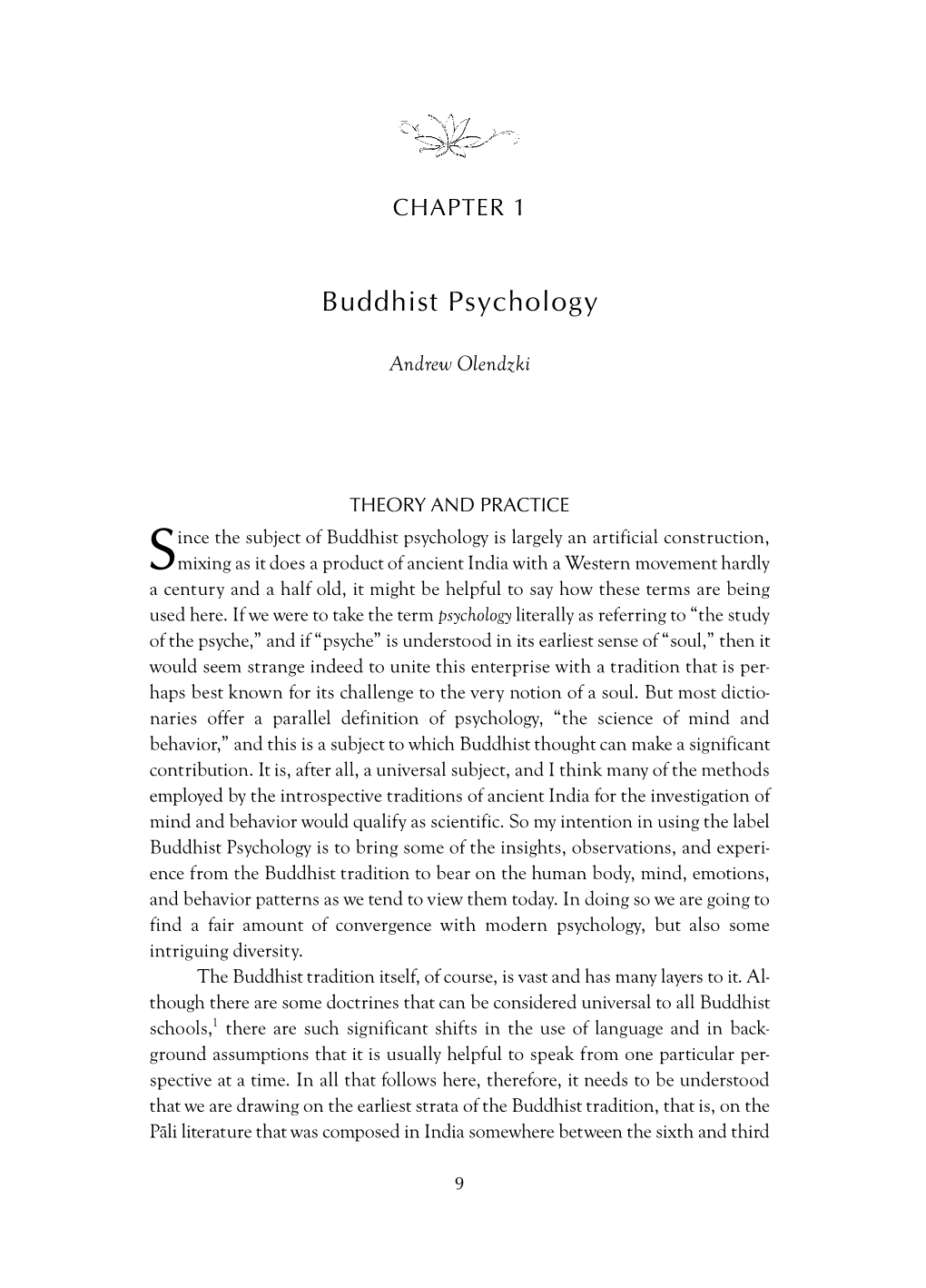 Buddhist Psychology