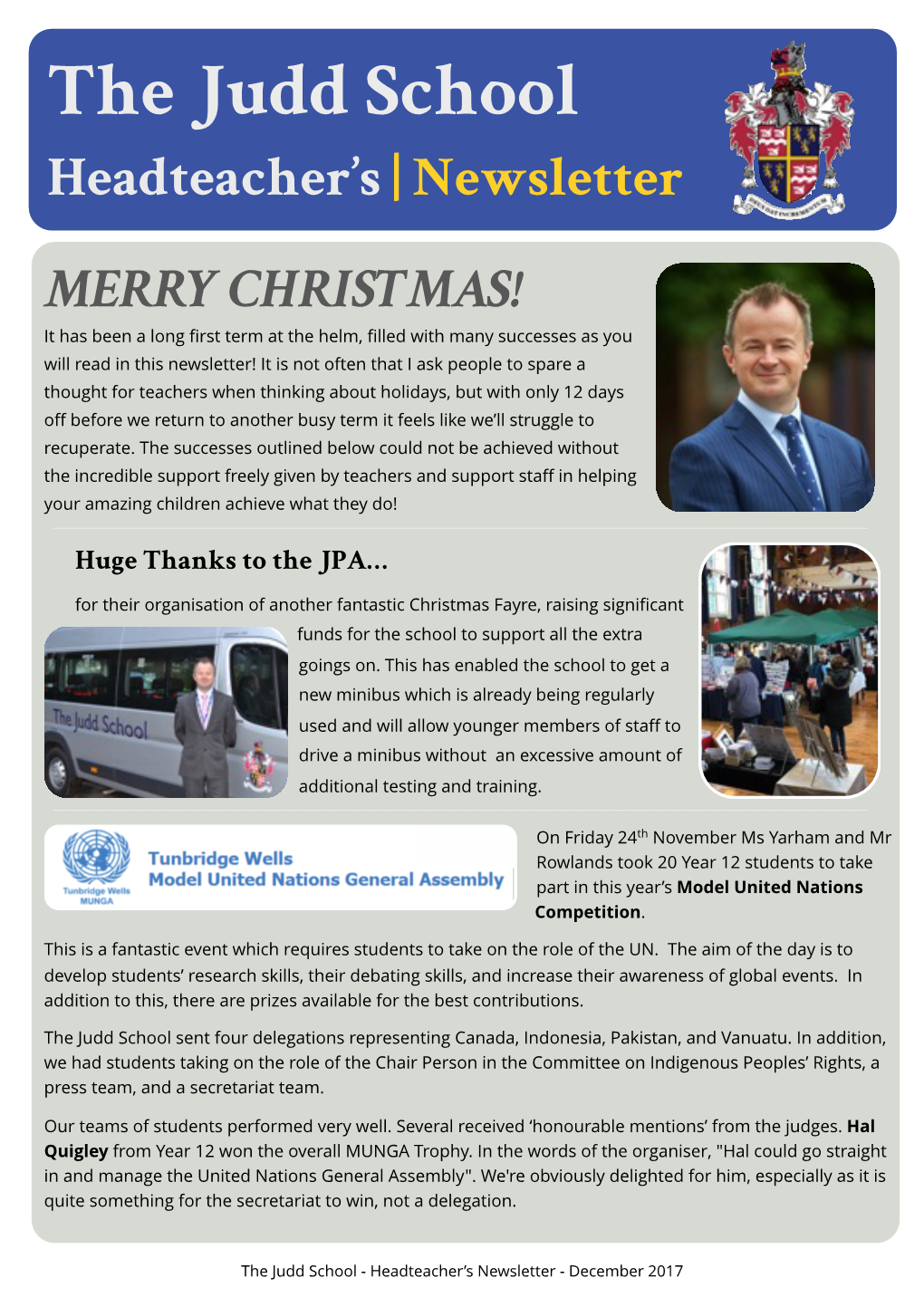 The Judd School Newsletter