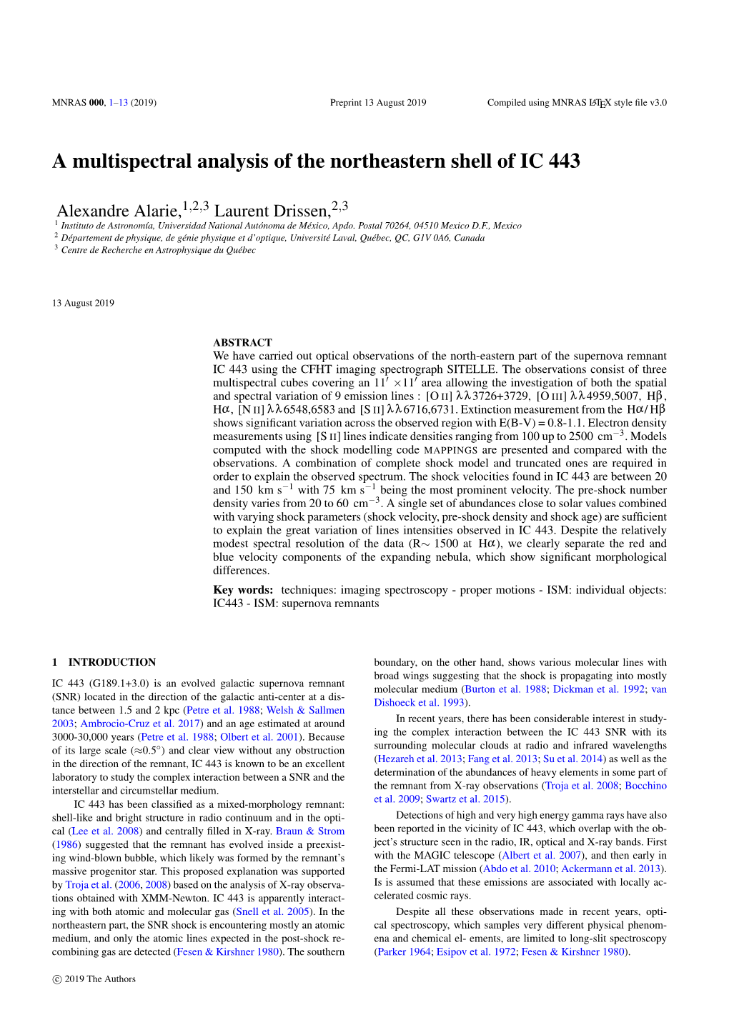 A Multispectral Analysis of the Northeastern Shell of IC 443