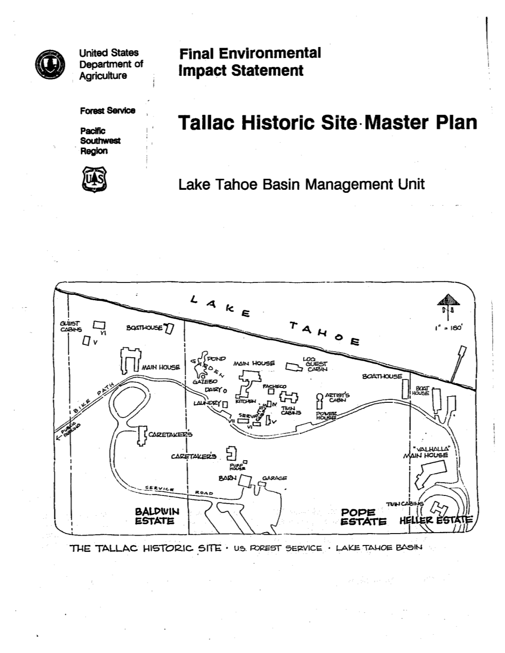 Tallac Historic Site· Master Plan Southwest