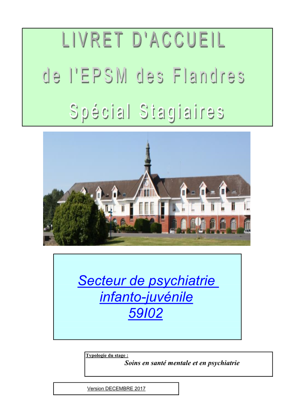 Secteur De Psychiatrie Infanto-Juvénile 59I02