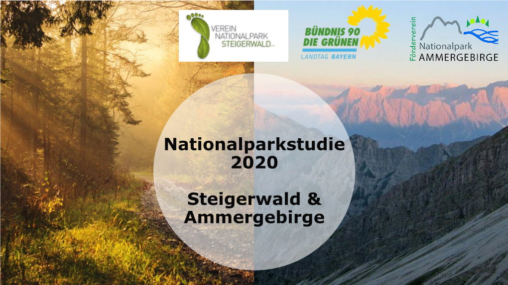 Nationalparkstudie 2020 Steigerwald & Ammergebirge