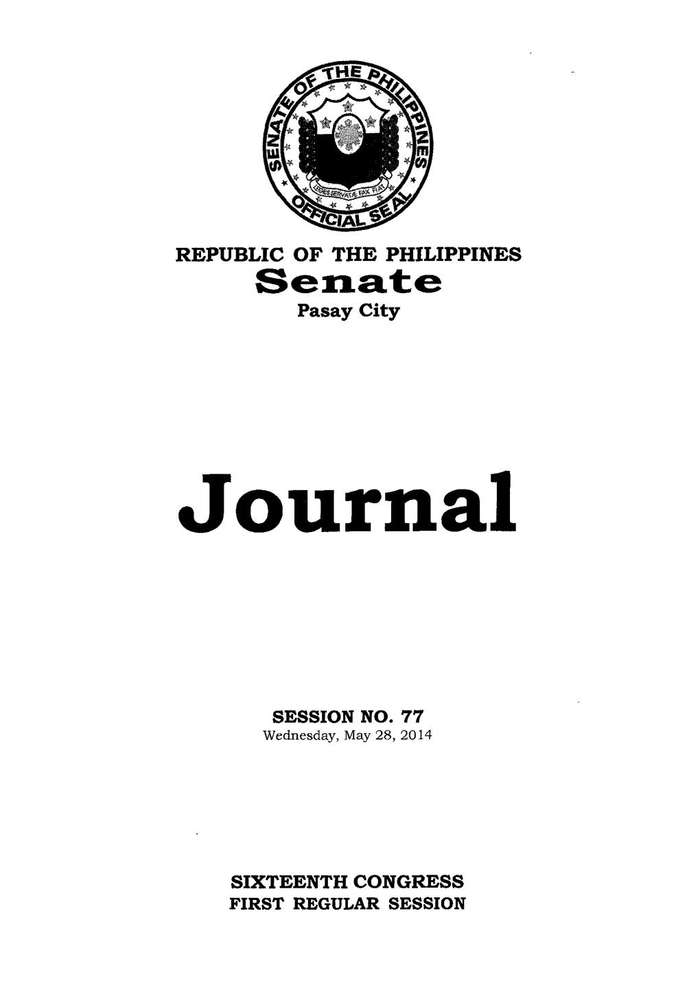 Journal No. 77
