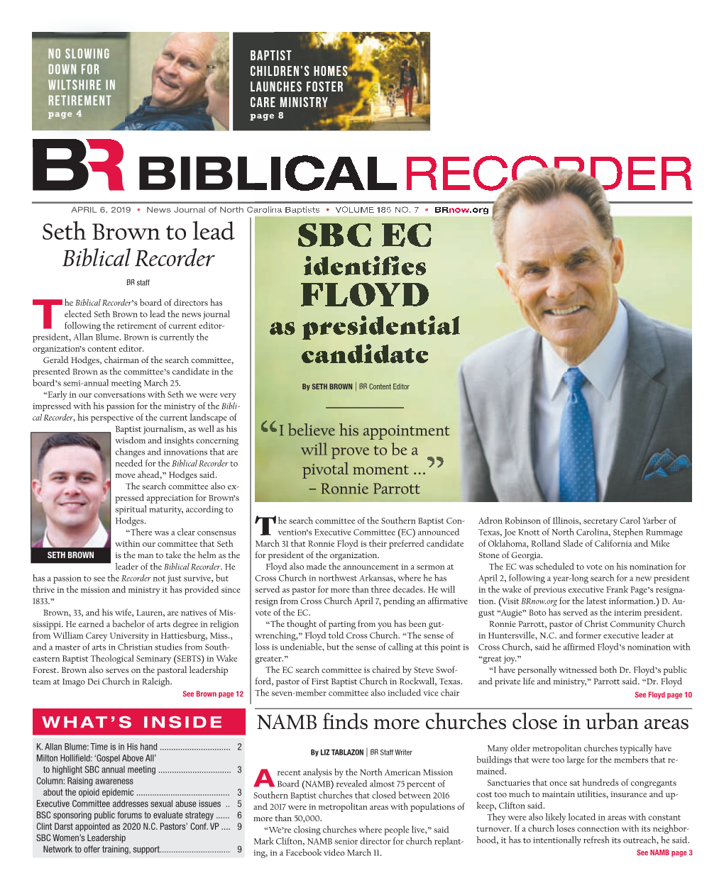 Seth Brown to Lead Biblical Recorder