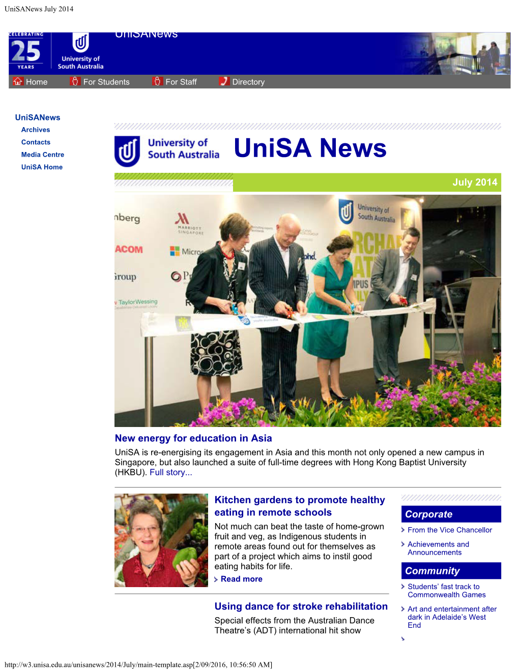 Unisanews July 2014