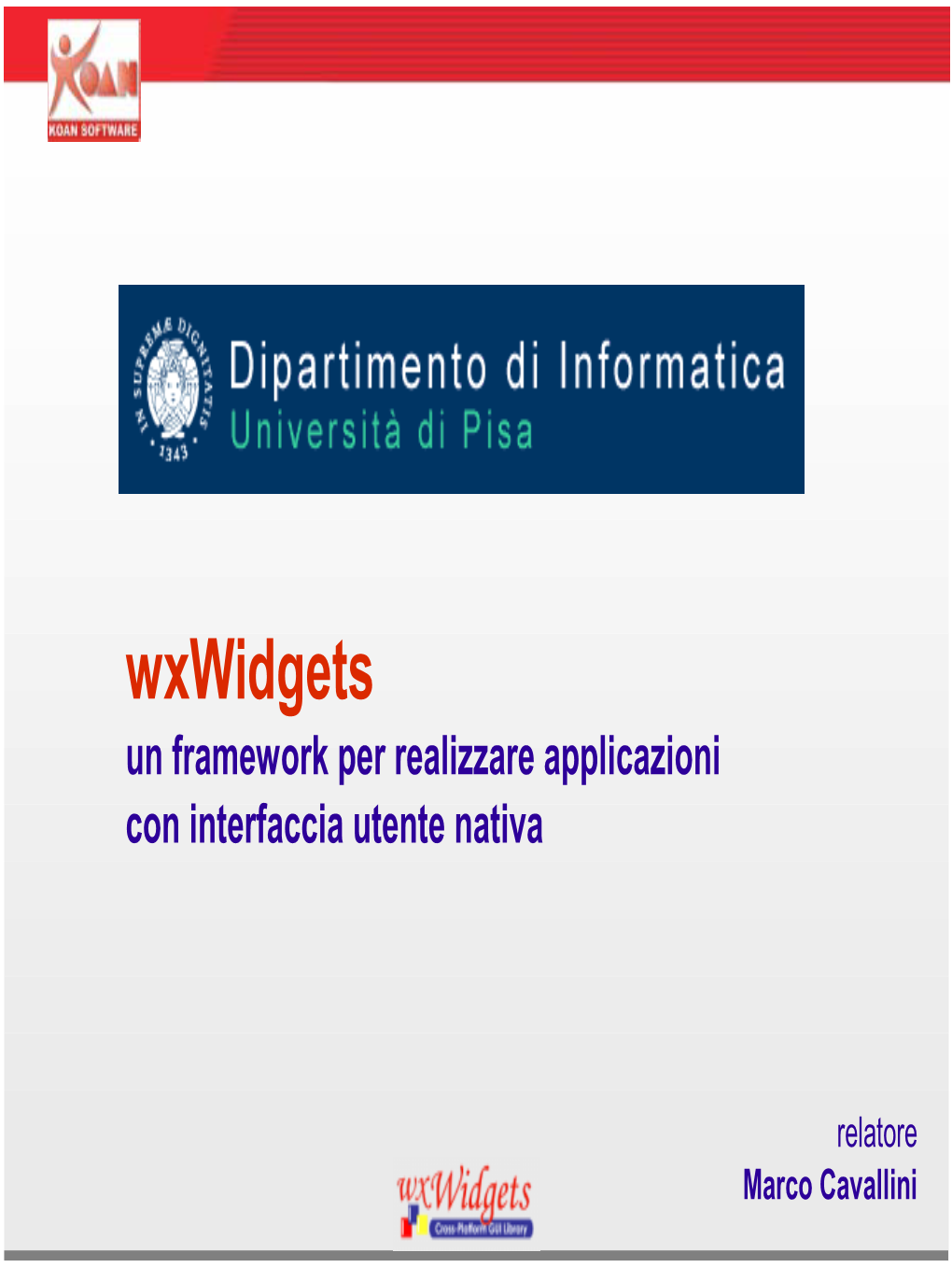 Wxwidgets Un Framework Per Realizzare Applicazioni Con Interfaccia Utente Nativa