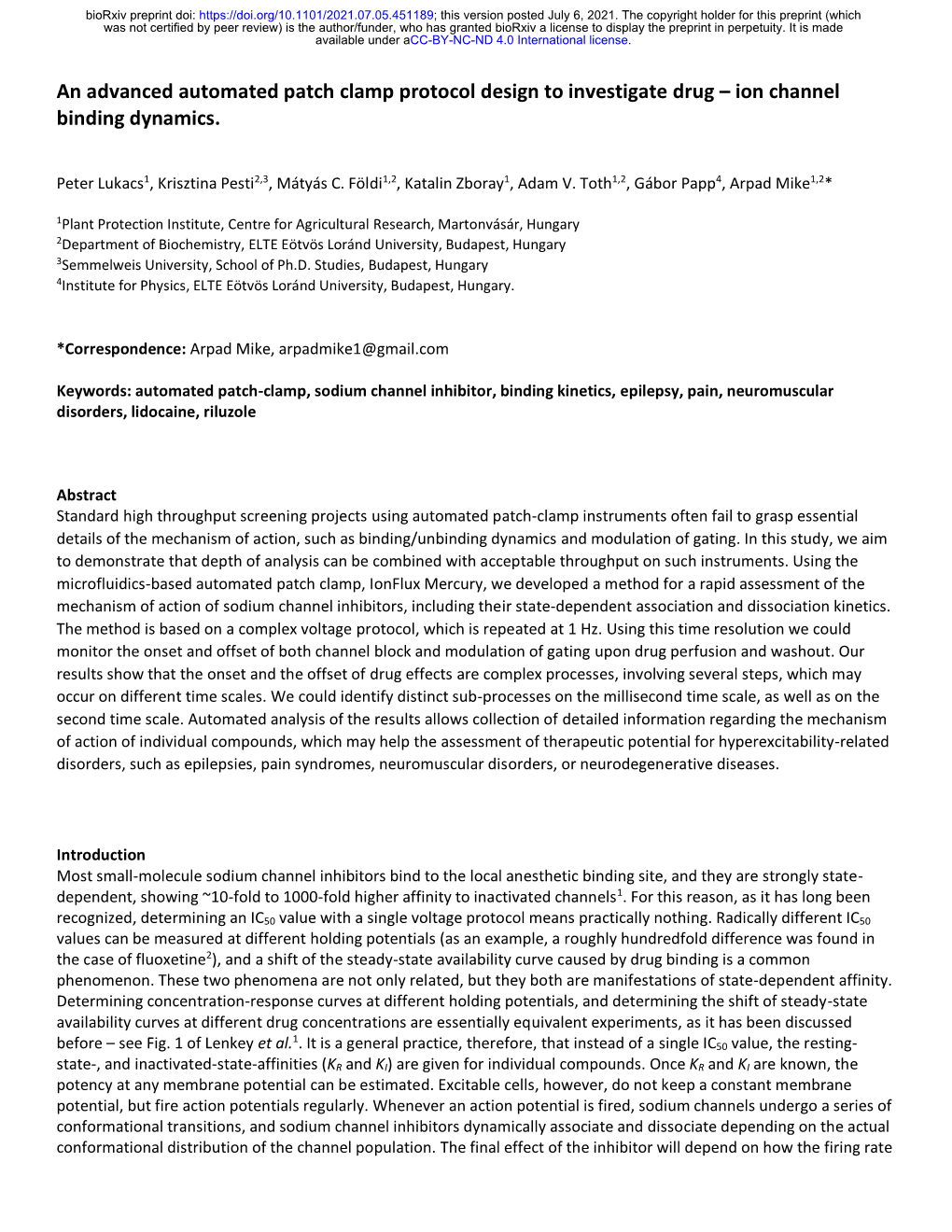 An Advanced Automated Patch Clamp Protocol Design to Investigate Drug – Ion Channel Binding Dynamics