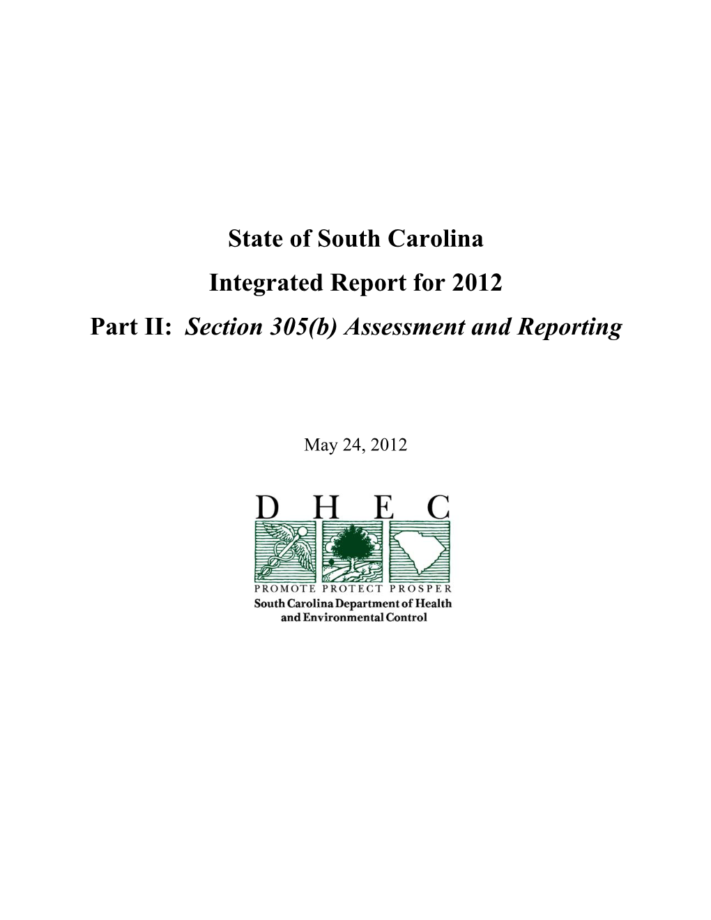 Section 305(B) Assessment and Reporting