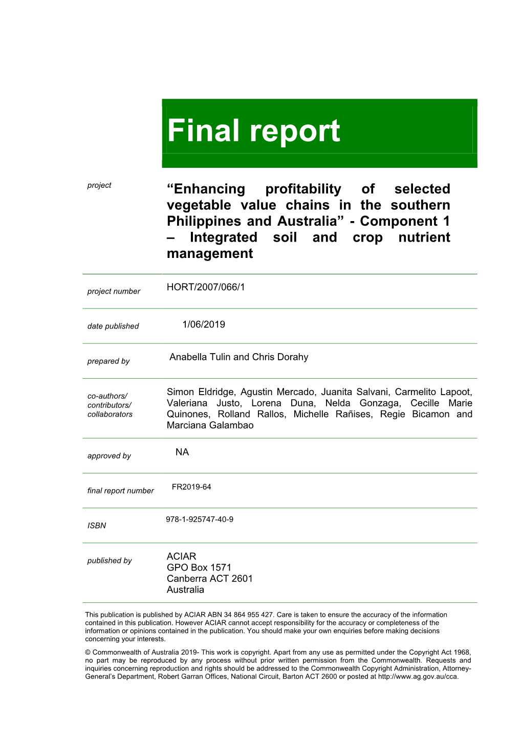 Final Report