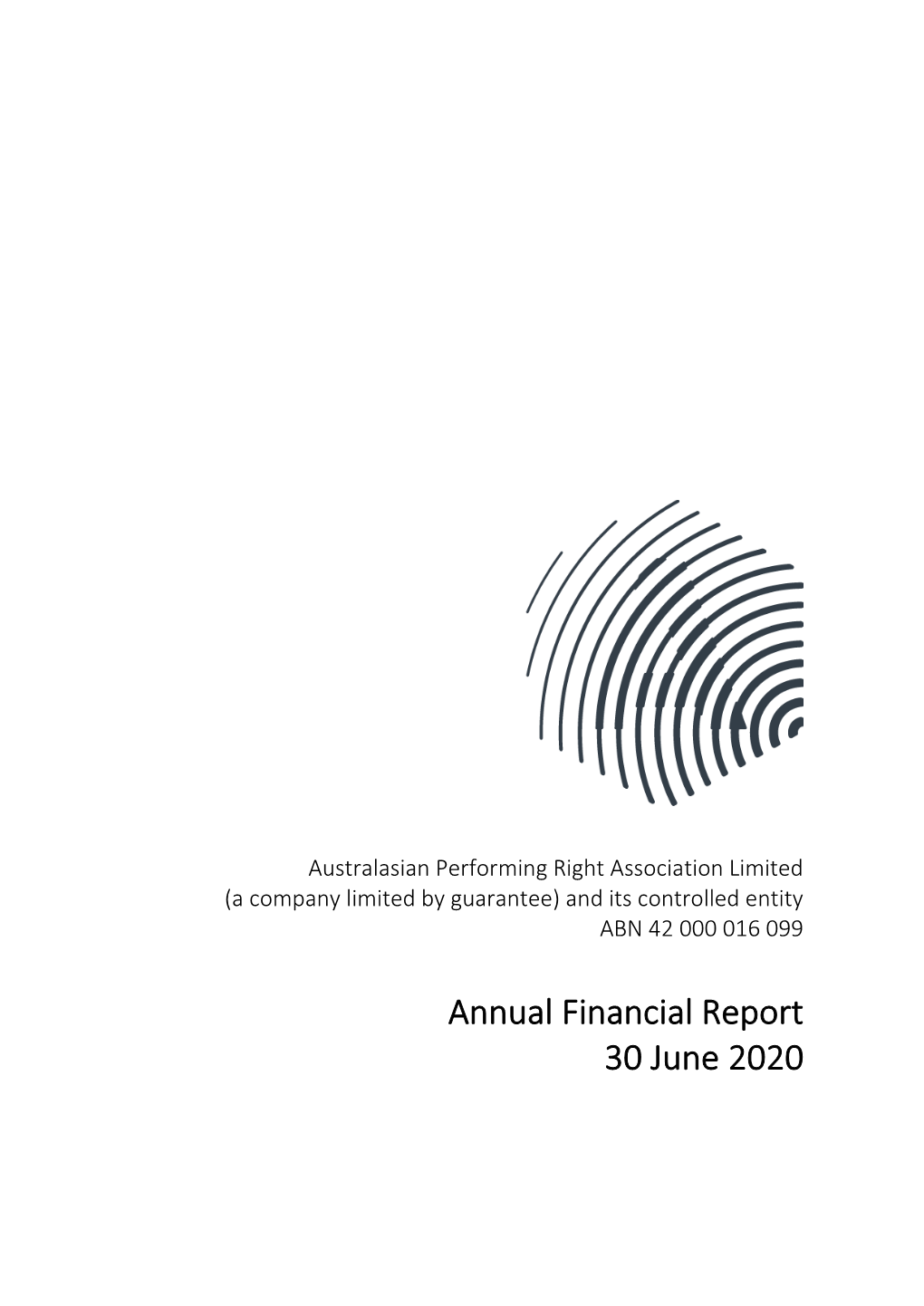 Annual Financial Report 30 June 2020