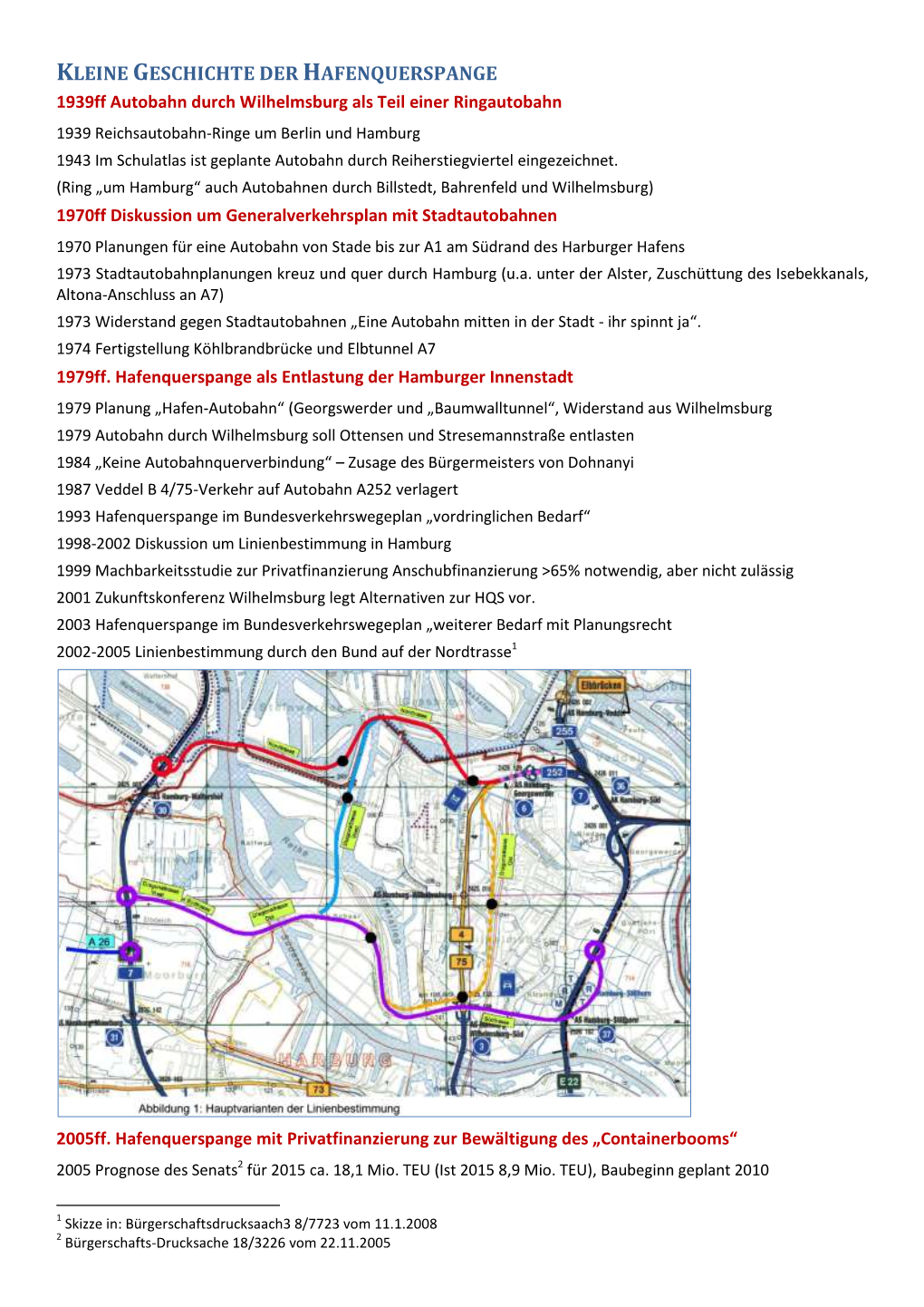 Kleine Geschichte Der Hafenquerspange