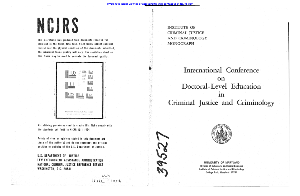 International Conference Criminal Justice and Criminology