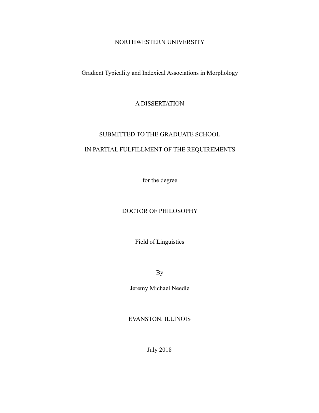 Gradient Typicality and Indexical Associations in Morphology