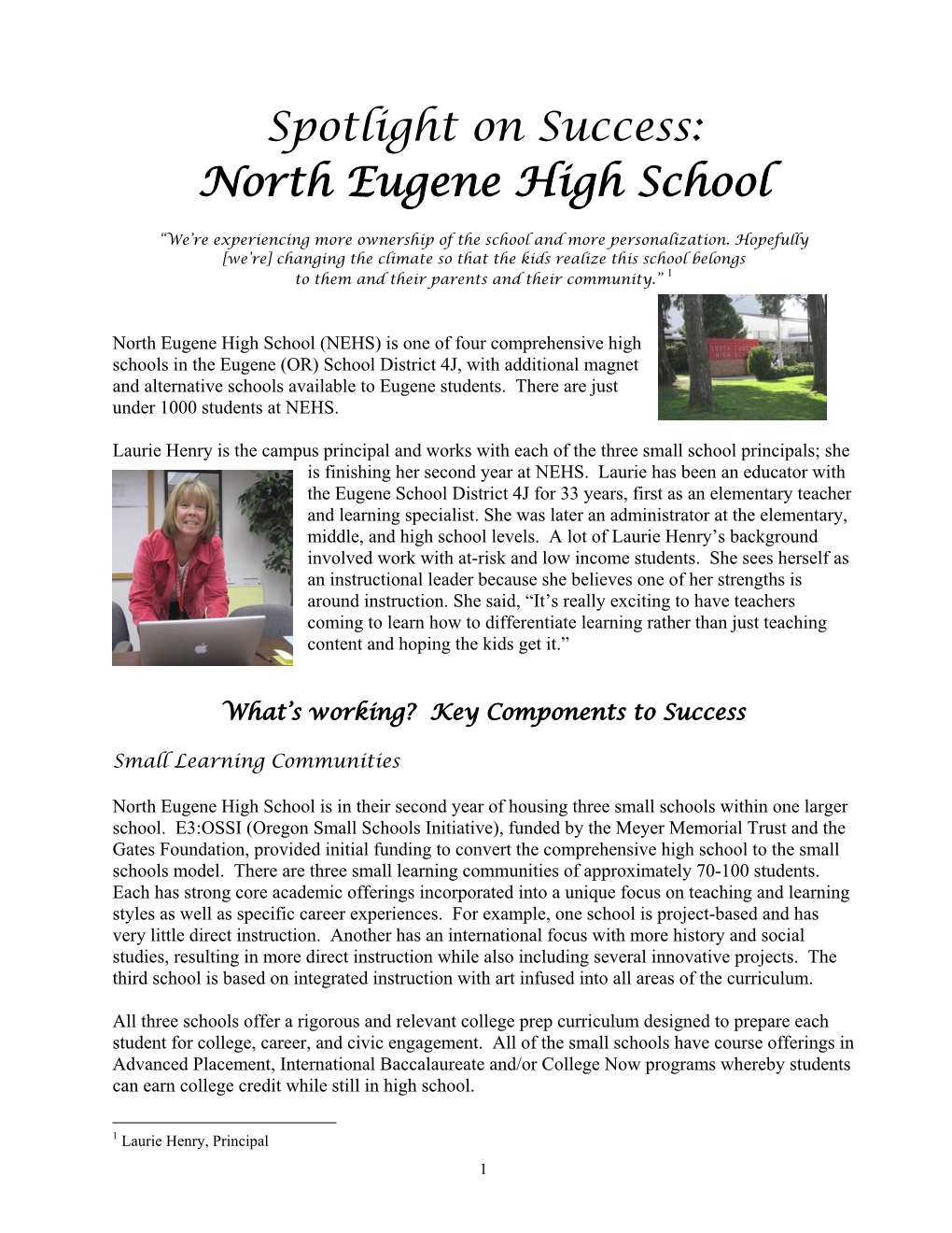 North Eugene High School