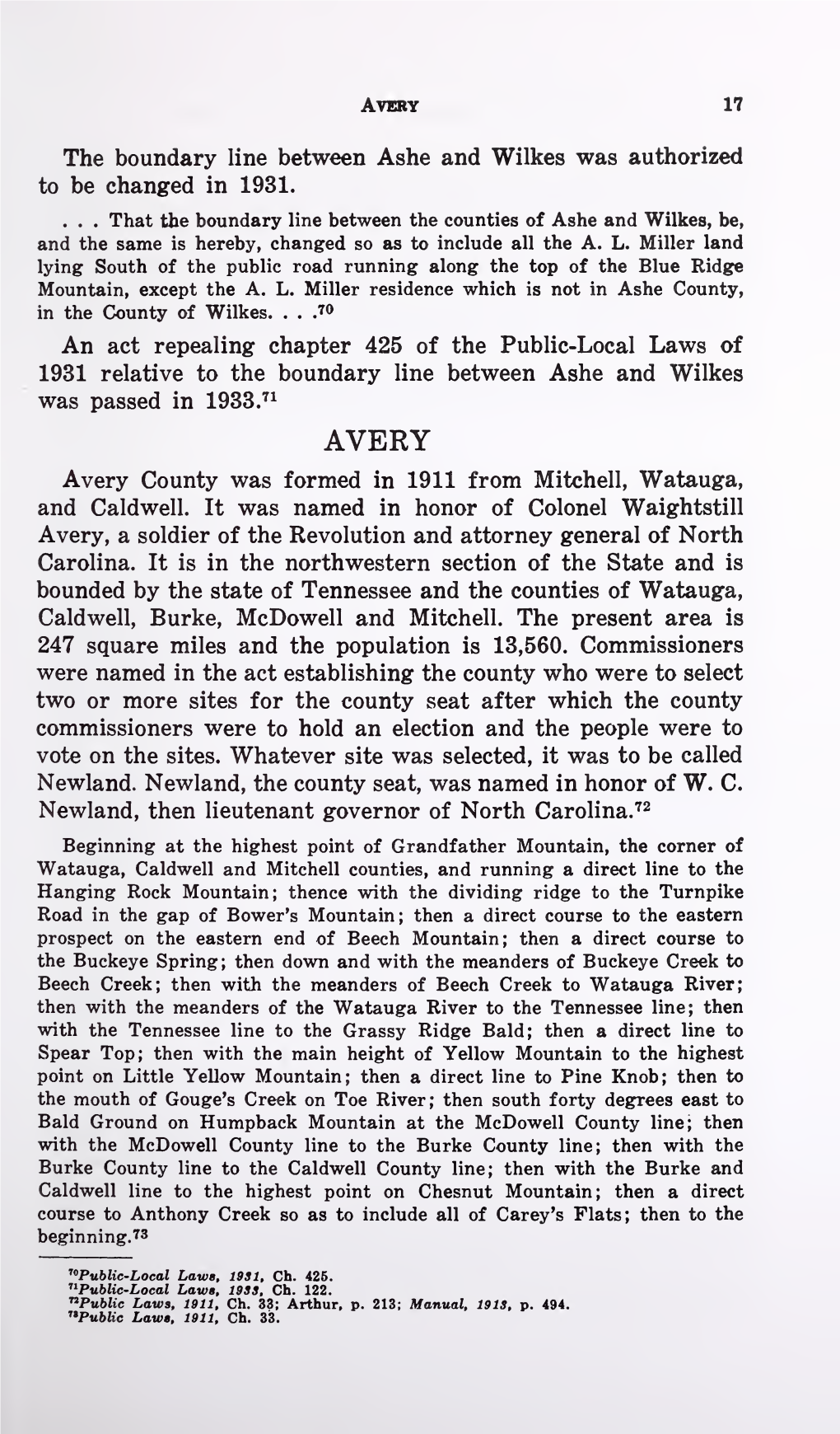 The Formation of the North Carolina Counties, 1663-1943 / by David Leroy Corbitt