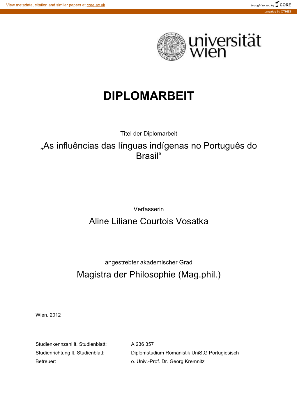 Diplomarbeit