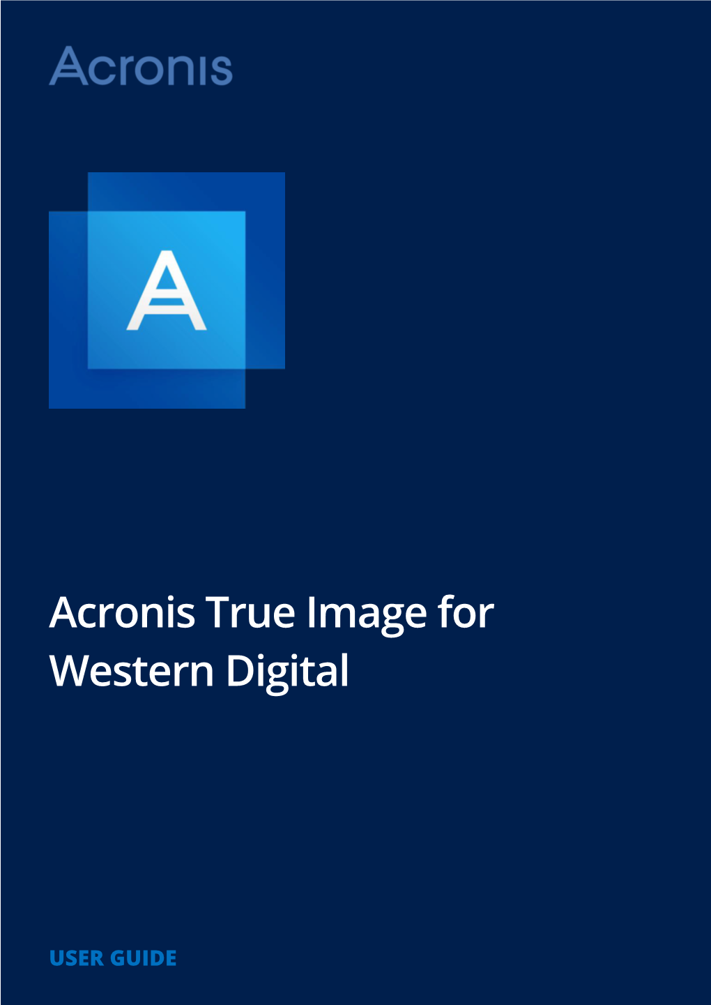 Acronis True Image for Western Digital