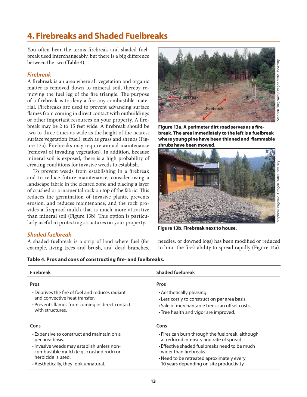 4. Firebreaks and Shaded Fuelbreaks