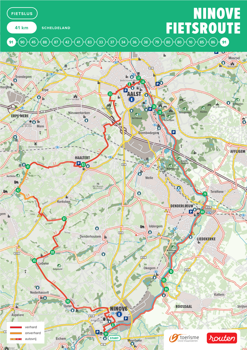 Ninove Fietsroute