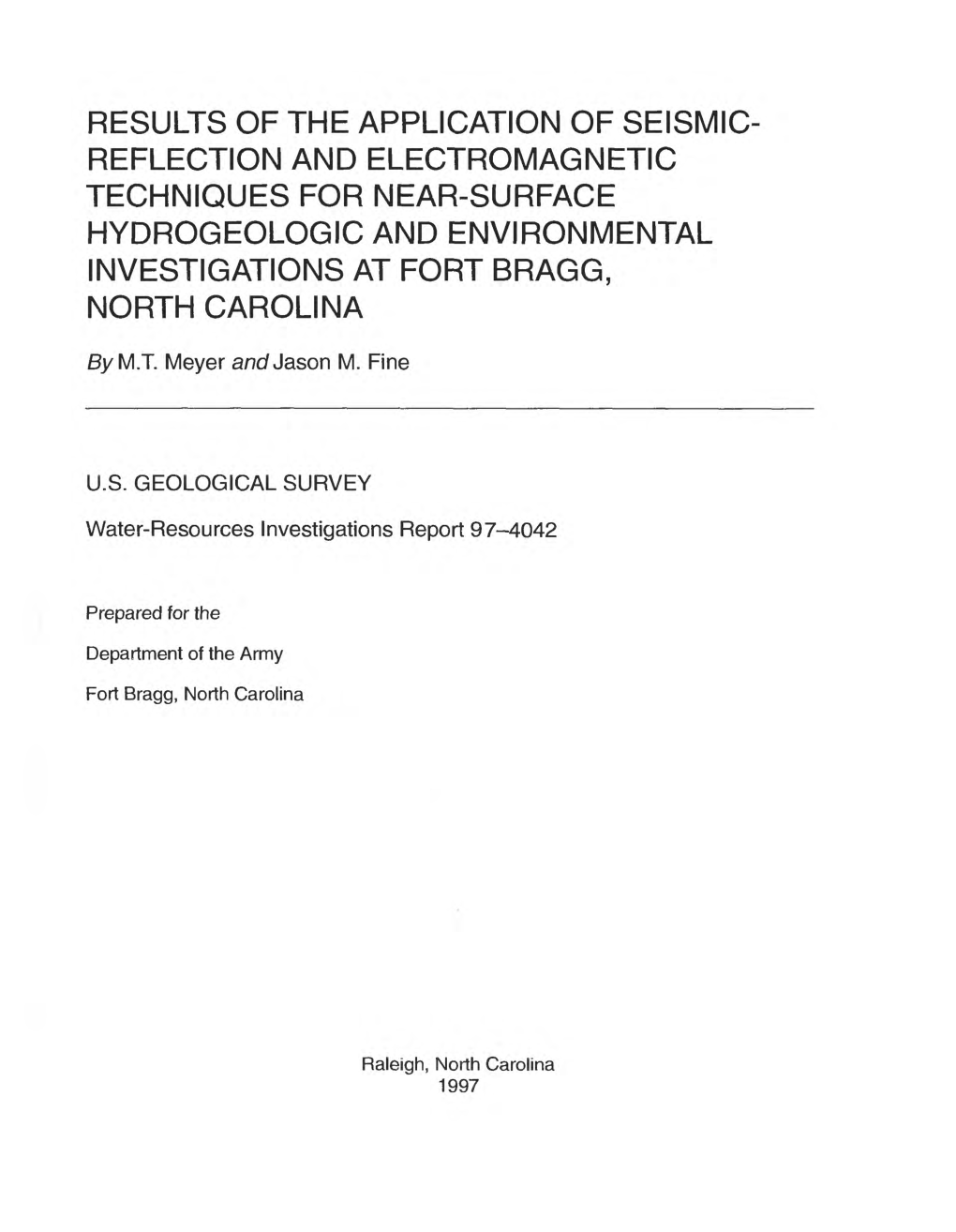 Results of the Application of Seismic- Reflection And