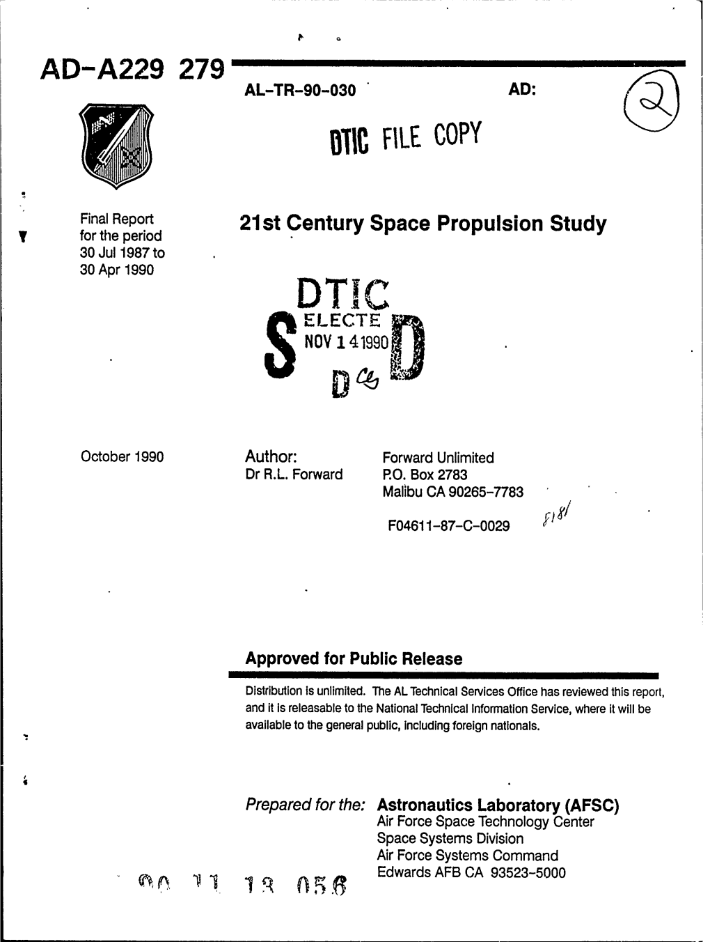 Twenty-First Century Space Propulsion Study