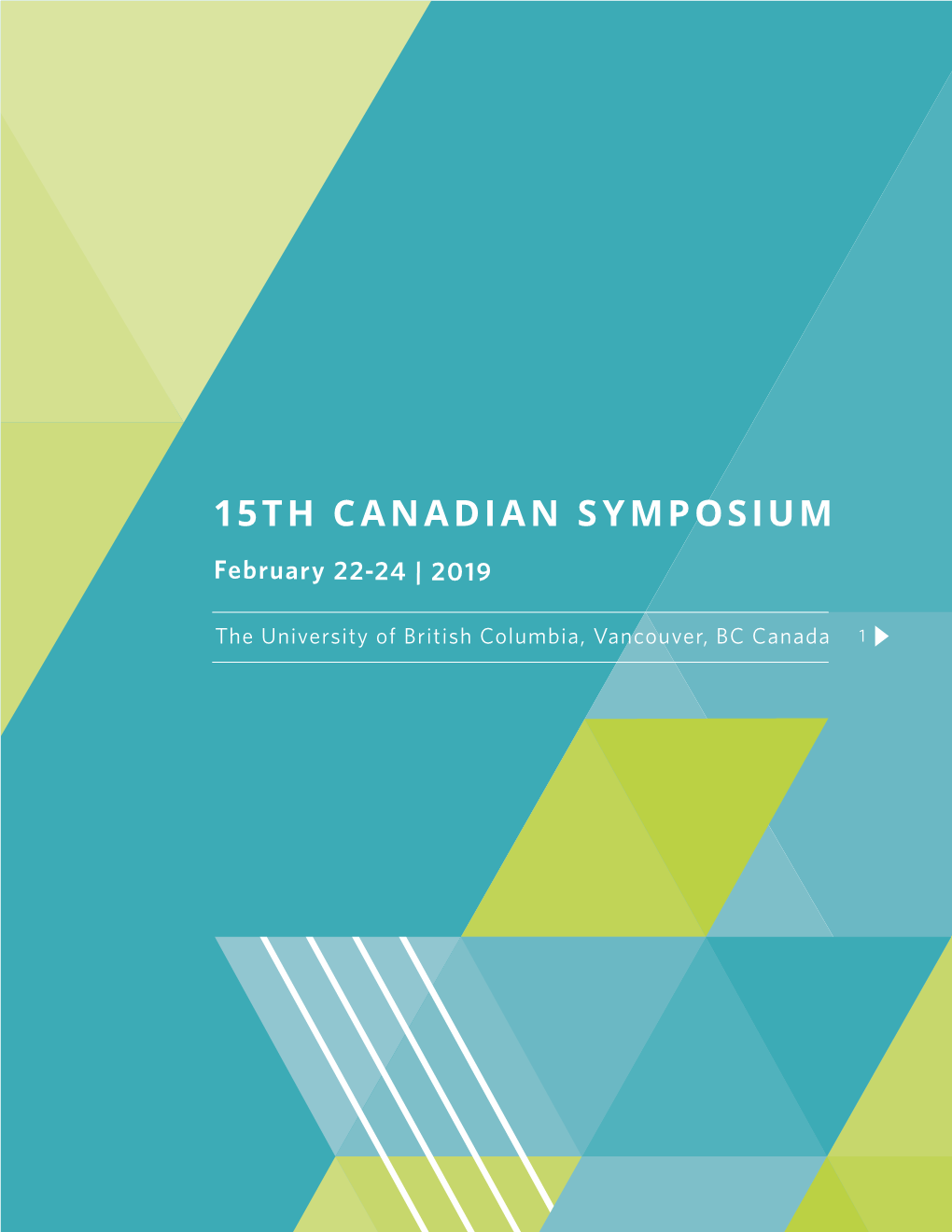 15Th Canadian Symposium