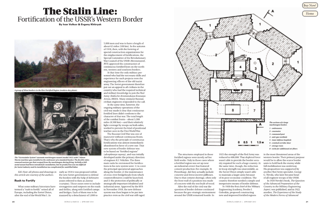 The Stalin Line: Home Fortification of the USSR’S Western Border by Ivan Volkov & Evgeny Khitryak