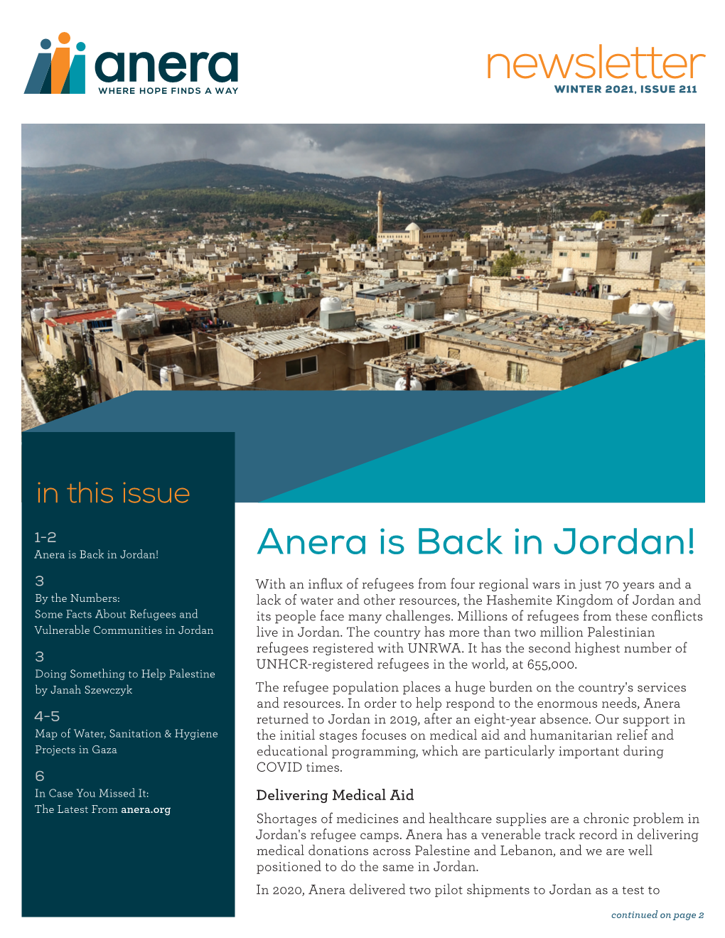 Newsletter WINTER 2021, ISSUE 211