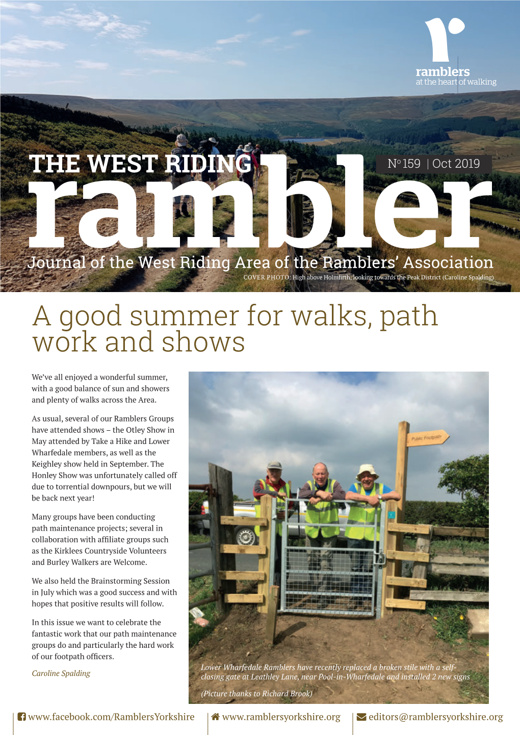 A Good Summer for Walks, Path Work and Shows