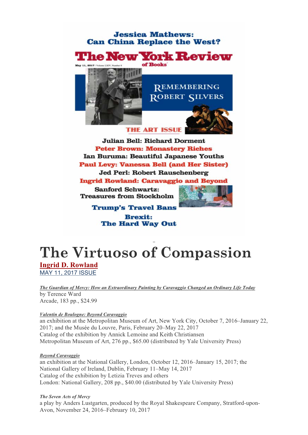 The Virtuoso of Compassion Ingrid D