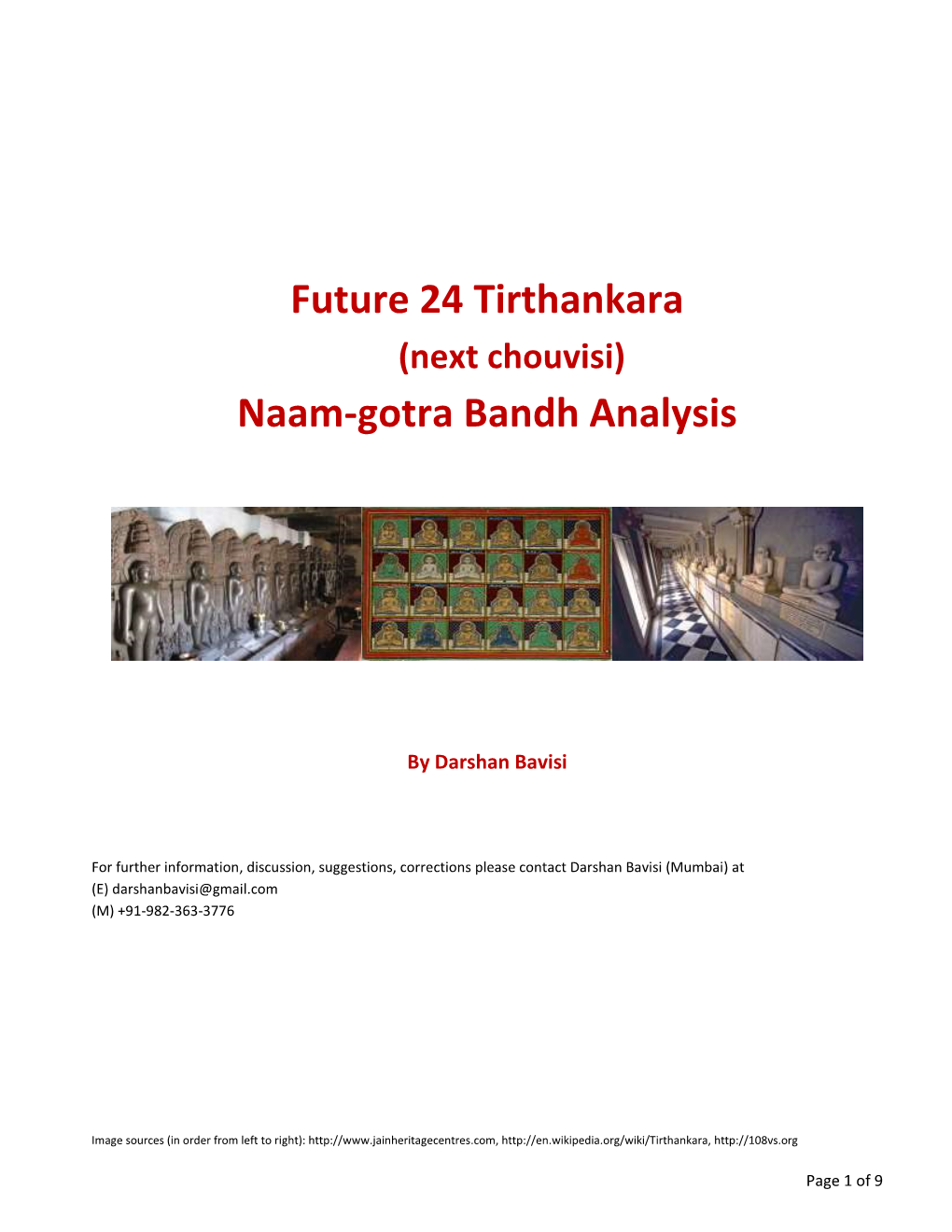 Future 24 Tirthankara Naam-Gotra Bandh Analysis