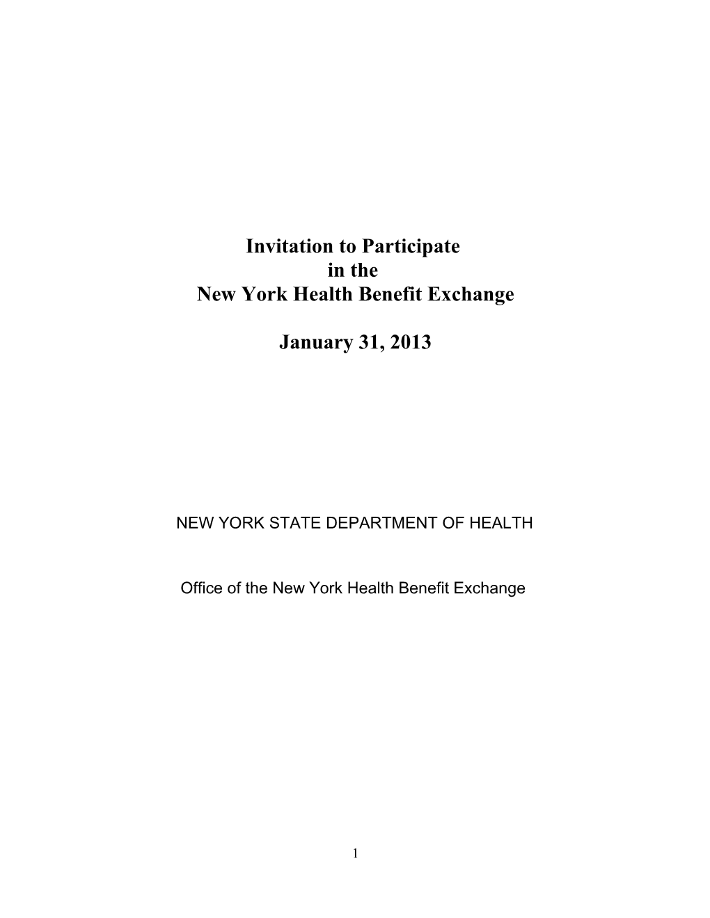 New York Health Benefit Exchange