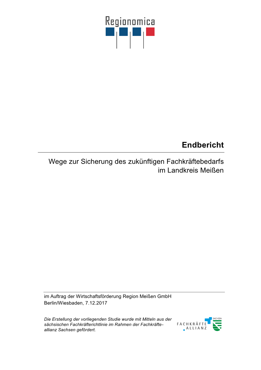 Wege Zur Sicherung Des Zukünftigen Fachkräftebedarfs Im Landkreis Meißen