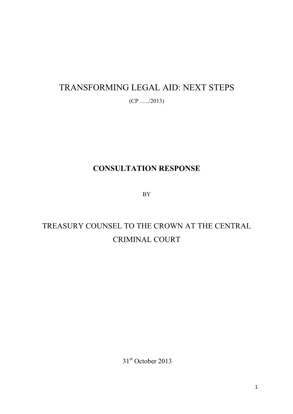 Transforming Legal Aid: Next Steps