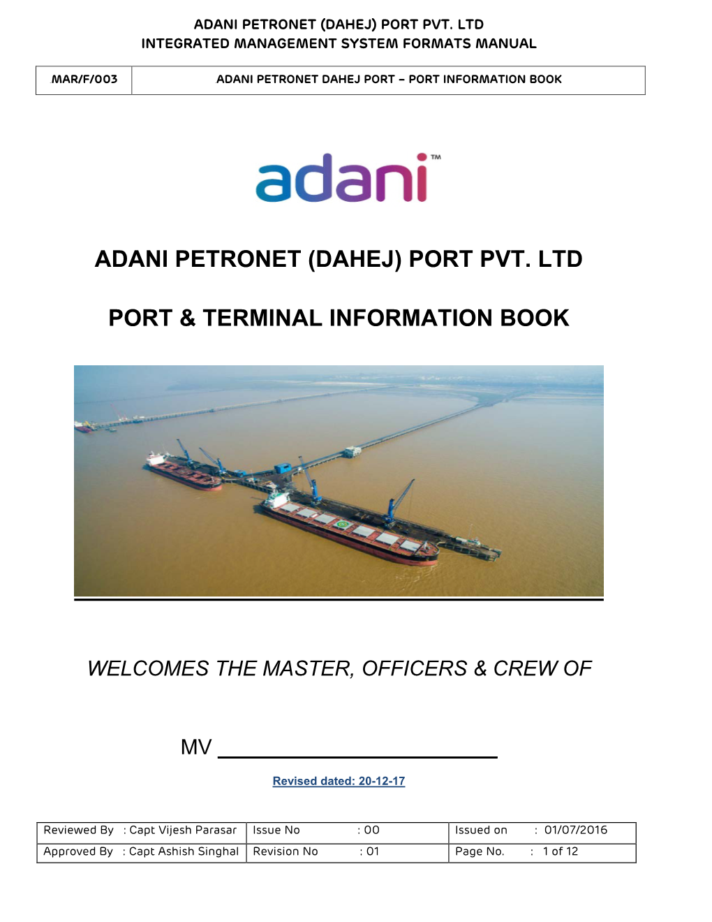 Adani Petronet (Dahej) Port Pvt