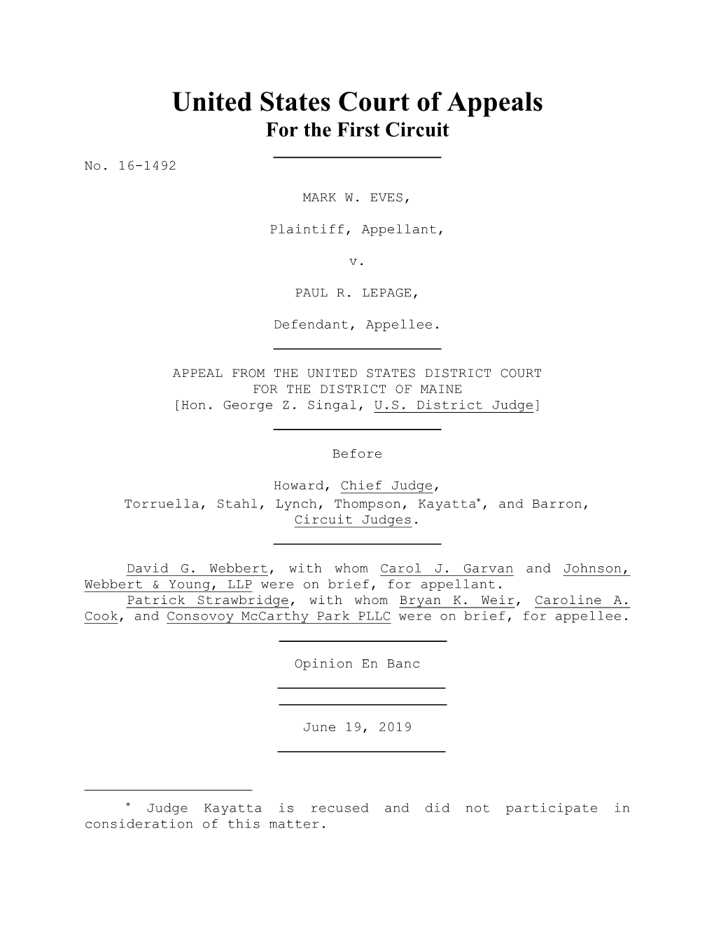 United States Court of Appeals for the First Circuit