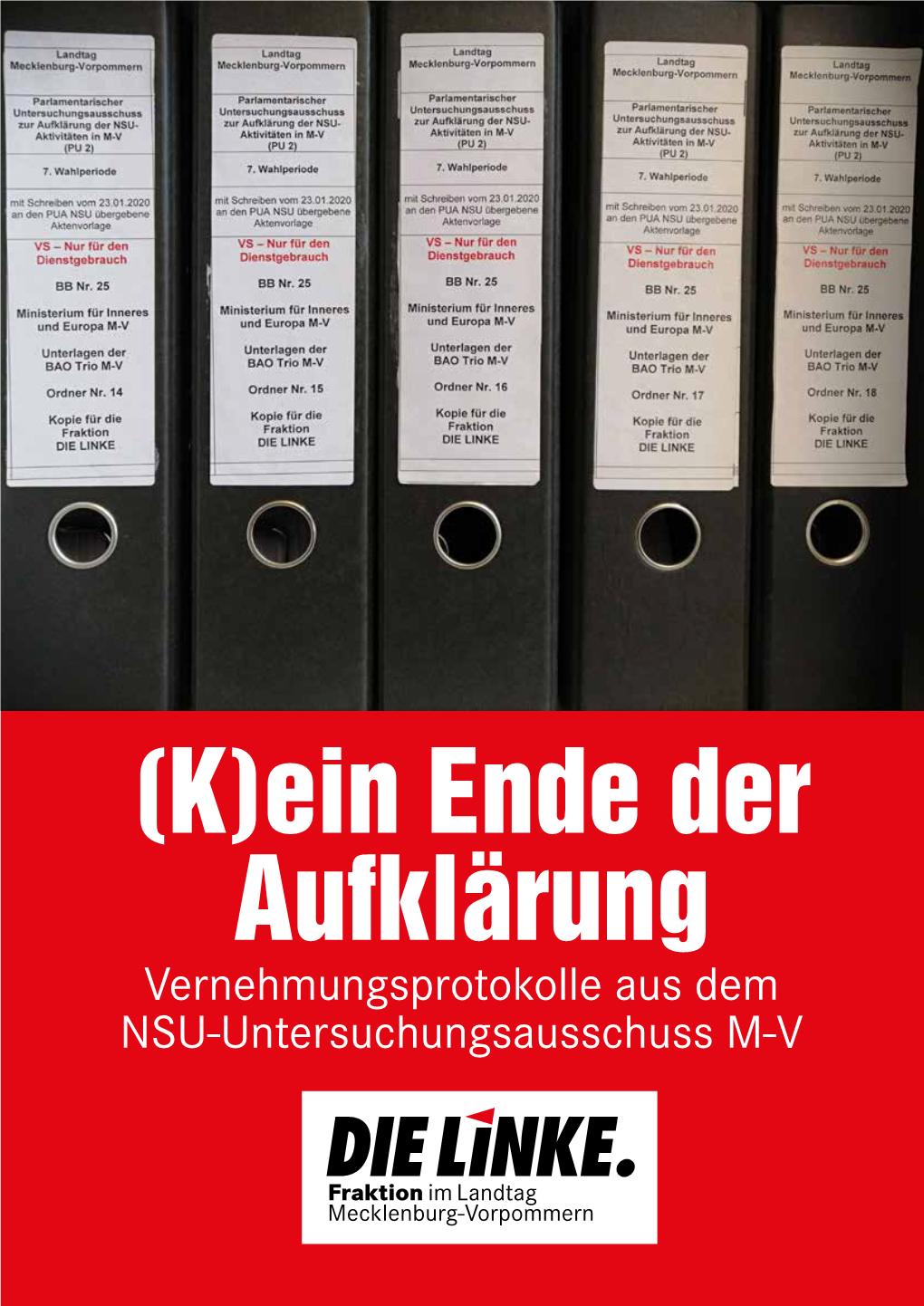 Vernehmungsprotokolle Aus Dem NSU-Untersuchungsausschuss M-V DIE LINKE