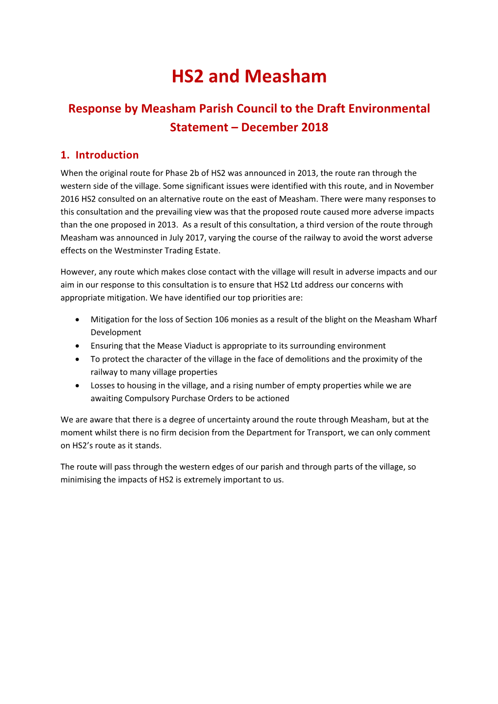 HS2 Draft Environmental Statement