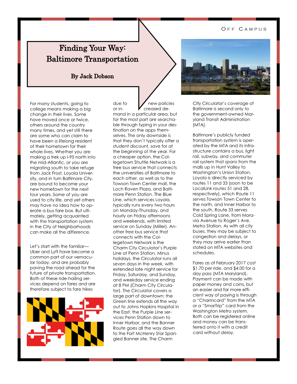 Finding Your Way: Baltimore Transportation