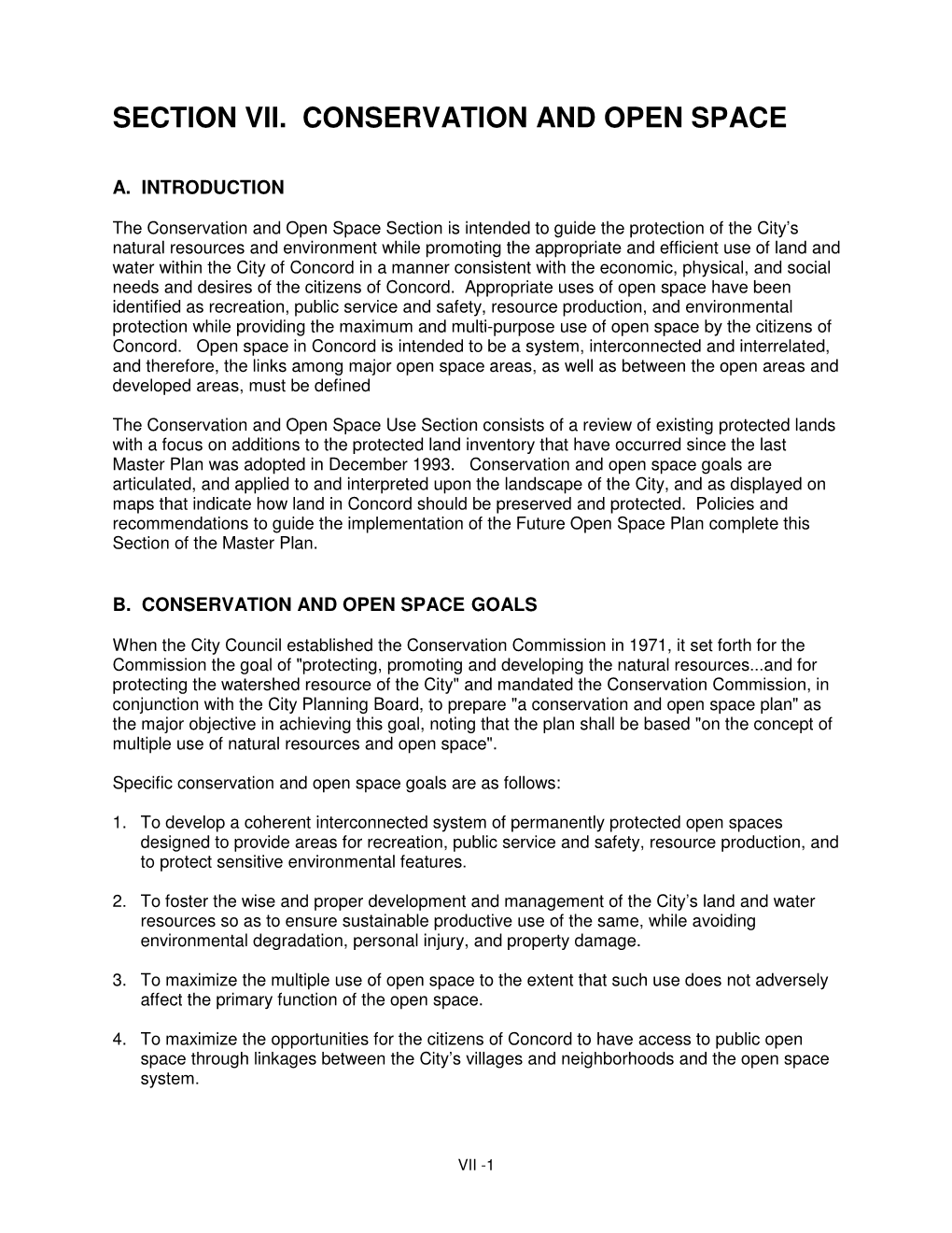 Open Space Master Plan